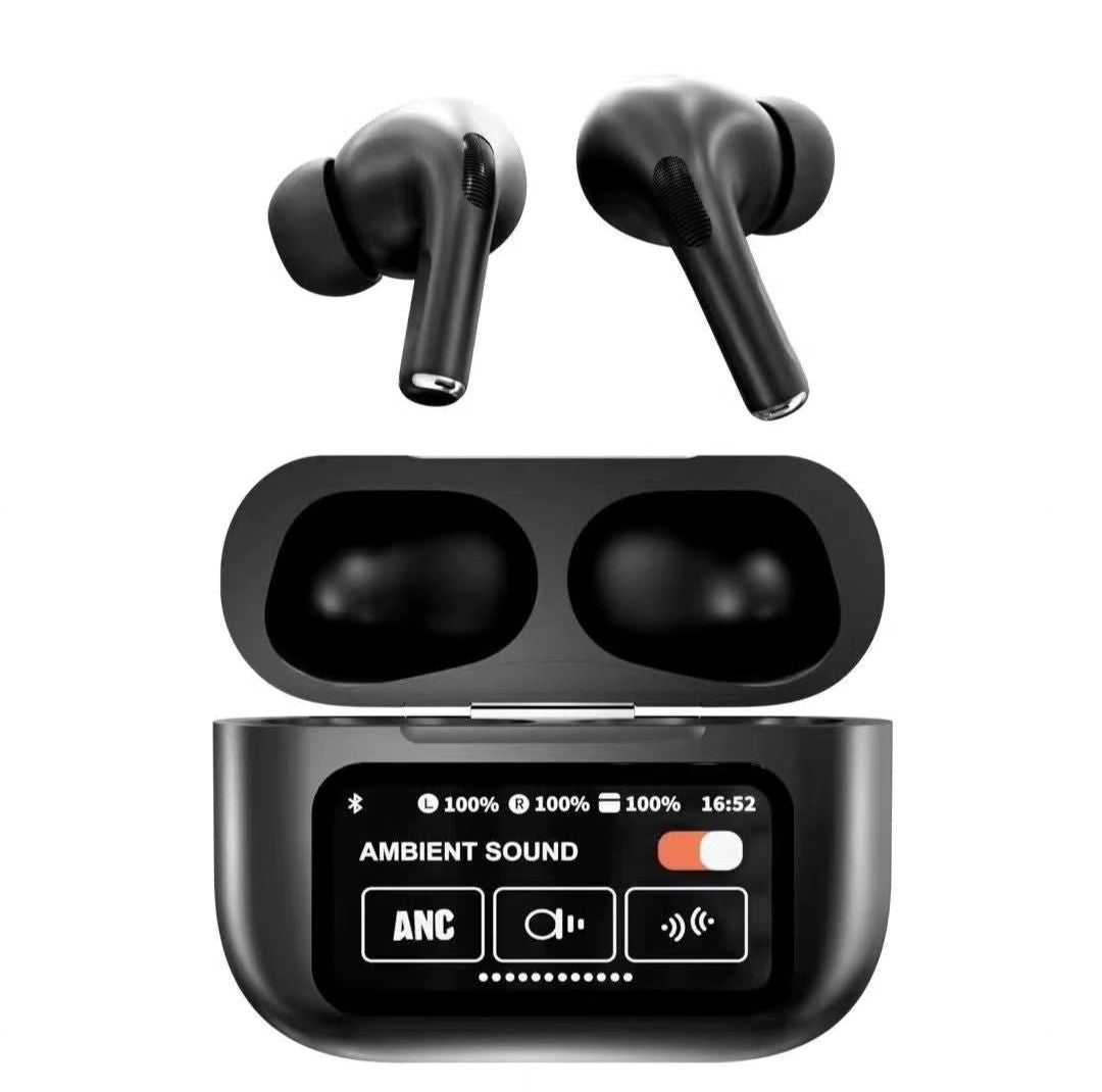 remium Black Display AirPods – Stylish Wireless Earbuds with LED Display Case