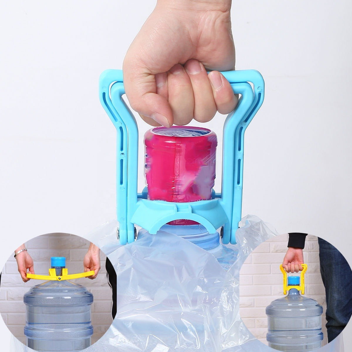 19L Water Bottle Handle Lifter – Heavy Water Bottle Carrier Handle, Easy Lift & Carry Holder