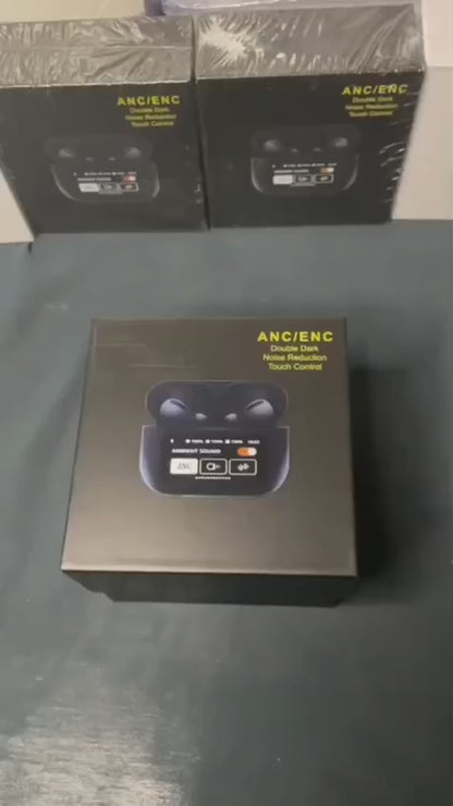 remium Black Display AirPods – Stylish Wireless Earbuds with LED Display Case